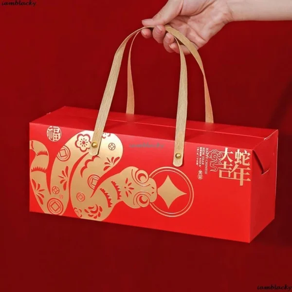 ❮蛇年大吉手提盒❯ 創意春節過年年貨盒